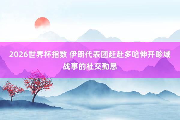 2026世界杯指数 伊朗代表团赶赴多哈伸开畛域战事的社交勤恳