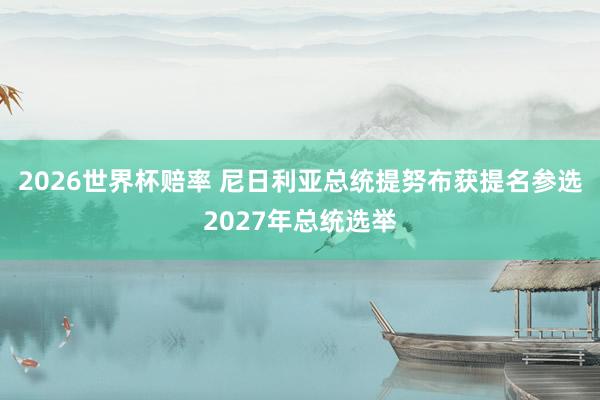 2026世界杯赔率 尼日利亚总统提努布获提名参选2027年总统选举